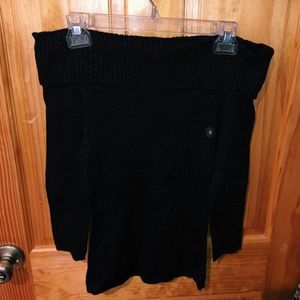 Black Off The Shoulder Sweater